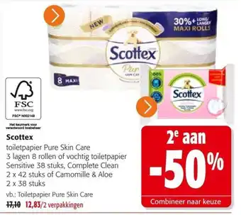 Scottex toilet papier Pure Skin Care