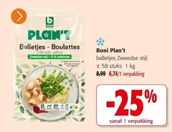 Boni Plan't balletjes
