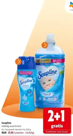 Colruyt Soupline volledig assortiment aanbieding