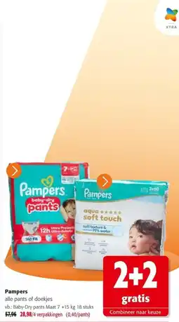 Colruyt Pampers alle pants of doekjes aanbieding