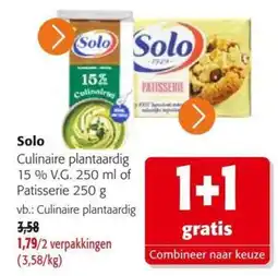 Colruyt Solo Culinaire plantaardig aanbieding