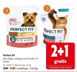 Colruyt Perfect Fit alle droge voeding voor honden of katten aanbieding