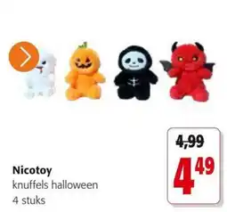 Colruyt Nicotoy knuffels halloween aanbieding