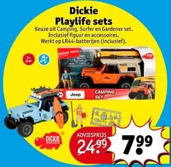 Kruidvat Dickie playlife sets aanbieding