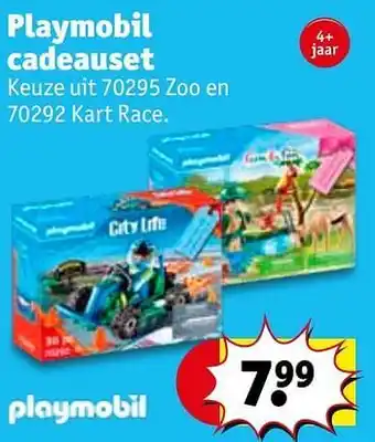 Kruidvat Playmobil cadeauset aanbieding