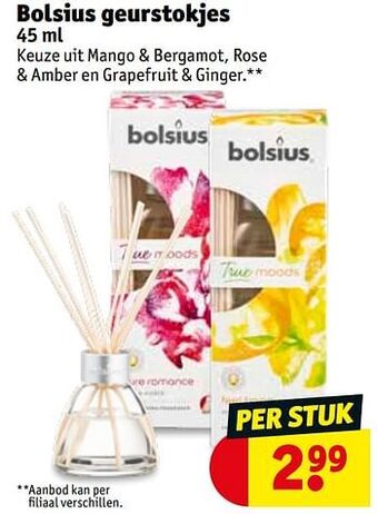 Kruidvat Bolsius geurstokjes 45ml aanbieding