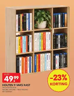 Yess Houten 9 vaks kast aanbieding