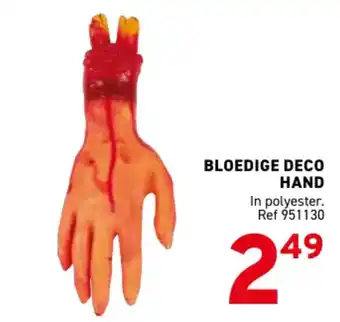 Bloedige deco hand