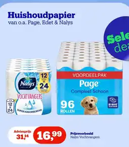 Bol.com Huishoudpapier van o.a. Page, Edet & Nalys aanbieding