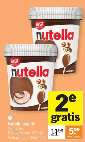 Nutella ijsprint