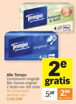 Albert Heijn Alle Tempo aanbieding