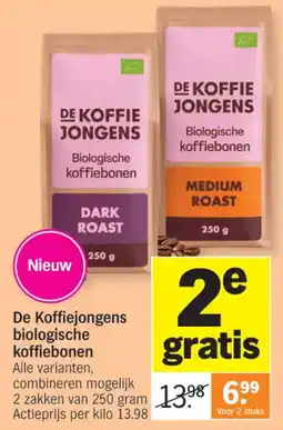 Albert Heijn De Koffiejongens biologische koffiebonen aanbieding