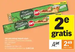 Albert Heijn Jan pizzadeeg Napoli style aanbieding