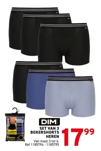 Set van 3 boxershorts heren