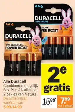 Albert Heijn Duracell AA-alkaline aanbieding