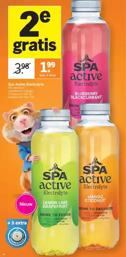 Albert Heijn Spa active Electrolyte aanbieding