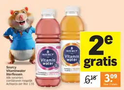 Albert Heijn Sourcy Vitaminwater literflessen aanbieding