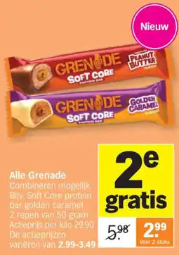 Albert Heijn Grenade soft core protein bar aanbieding