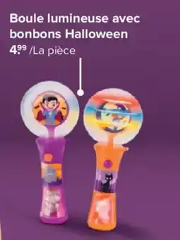 Carrefour Boule lumineuse avec bonbons Halloween aanbieding
