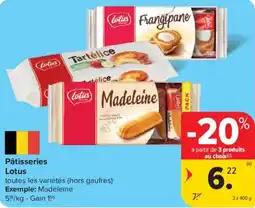 Carrefour Pâtisseries Lotus aanbieding