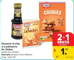 Carrefour Desserts et aide à la pâtisserie Dr. Oetker aanbieding