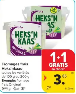 Carrefour Fromages frais Heks'nkaas aanbieding