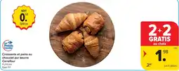 Carrefour Croissants et pains au chocolat pur beurre Carrefour aanbieding