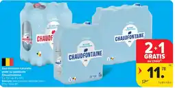 Carrefour Eau minérale naturelle plate ou pétillante Chaudfontaine aanbieding