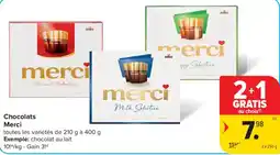 Carrefour Chocolats Merci aanbieding