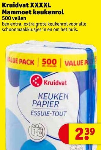 Kruidvat Kruidvat xxxxl mammoet keukenrol aanbieding