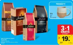 Carrefour Café en grains ou moulu Jacqmotte aanbieding