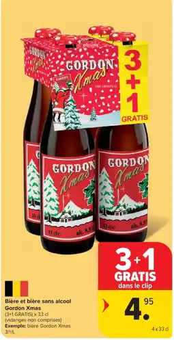 Carrefour Bière et bière sans alcool Gordon Xmas aanbieding