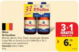 Carrefour Bière St Feuillien aanbieding