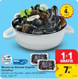 Carrefour Moules de Zélande Impérial Carrefour aanbieding
