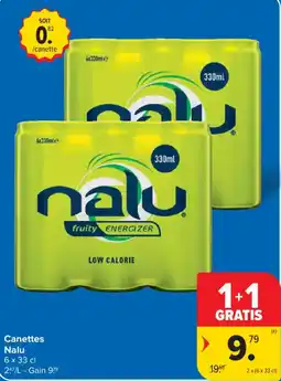 Carrefour Canettes Nalu aanbieding
