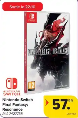 Carrefour Nintendo switch final fantasy resonance aanbieding