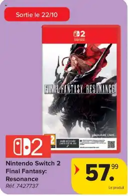 Carrefour Nintendo switch 2 final fantasy resonance aanbieding