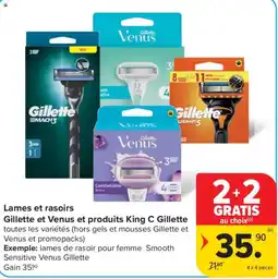 Carrefour Lames et rasoirs aanbieding