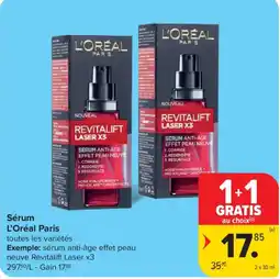 Carrefour Sérum L'Oreal Paris aanbieding