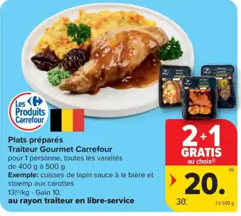 Plats préparés Traiteur Gourmet Carrefour