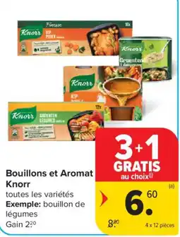 Carrefour Market Bouillons et Aromat Knorr aanbieding