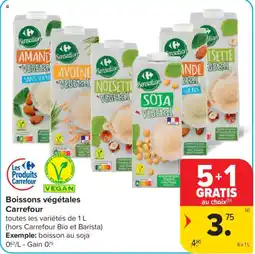 Carrefour Boissons végétales Carrefour aanbieding