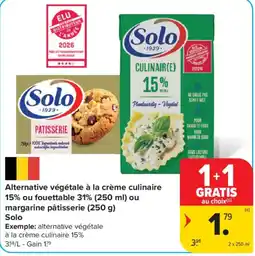 Carrefour Alternative végétale à la crème culinaire aanbieding
