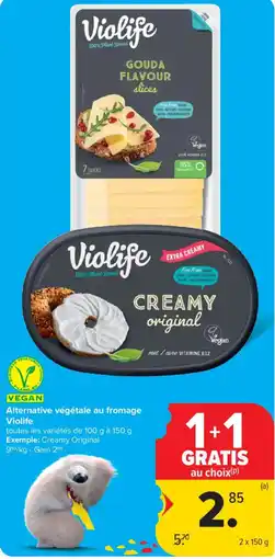 Carrefour Alternative végétale au fromage Violife aanbieding