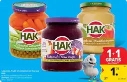 Carrefour Légumes, fruits et compotes en bocaux Hak aanbieding