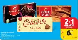 Carrefour Market Tablettes de chocolat Côte d'Or aanbieding