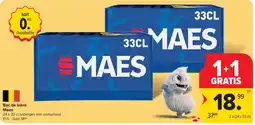 Carrefour Bac de bière Maes aanbieding