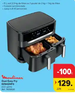 Carrefour Moulinex dual easy fry aanbieding