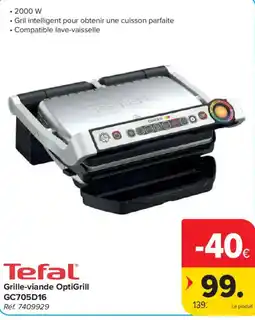 Carrefour Grille-viande OptiGrill aanbieding