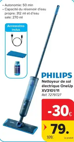 Carrefour Nettoyeur de sol électrique OneUp aanbieding